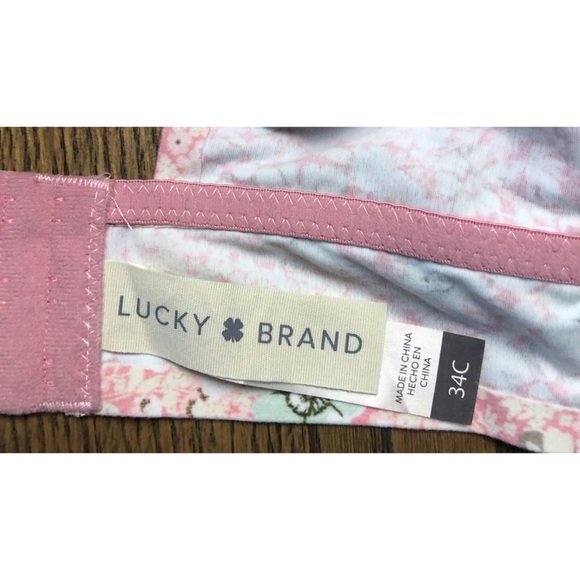 Lucky Brand Floral Multi Color Bra Size 34C - Picture 3 of 6